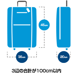機内に持ち込める手荷物