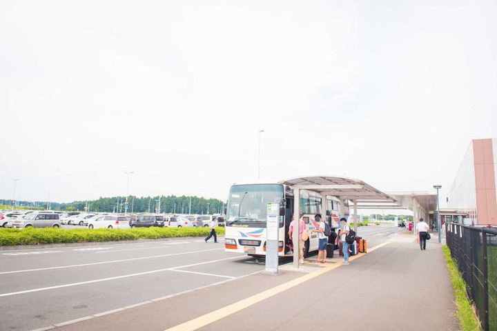 茨城空港のバス乗り場