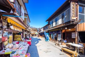 川越 菓子屋横丁の街並み