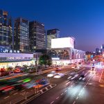 夜の品川駅周辺
