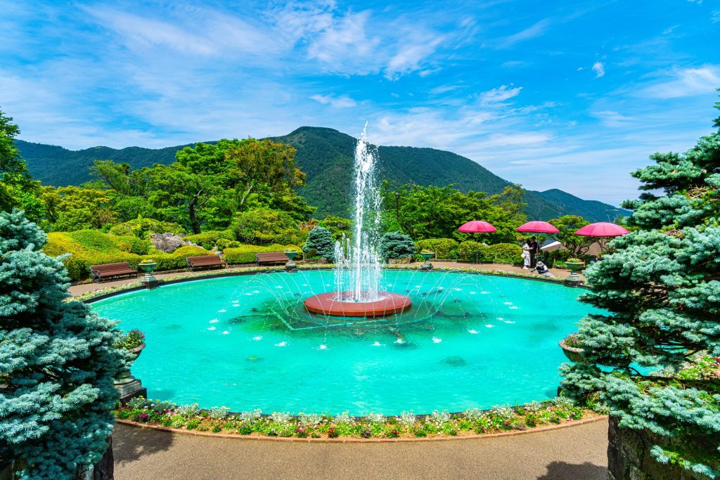 爽やかな噴水が気持ちいい箱根の強羅公園