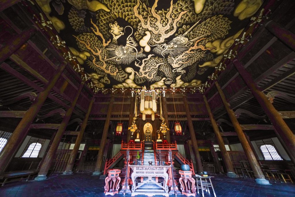 建仁寺法堂の天井に描かれた双龍図