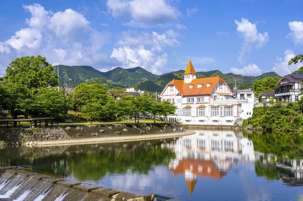 嬉野温泉の町並み