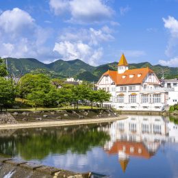 嬉野温泉の町並み