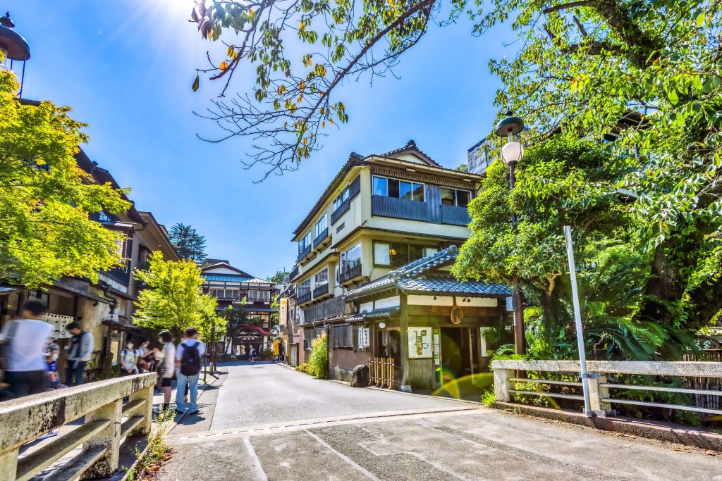 箱根 温泉街の風景