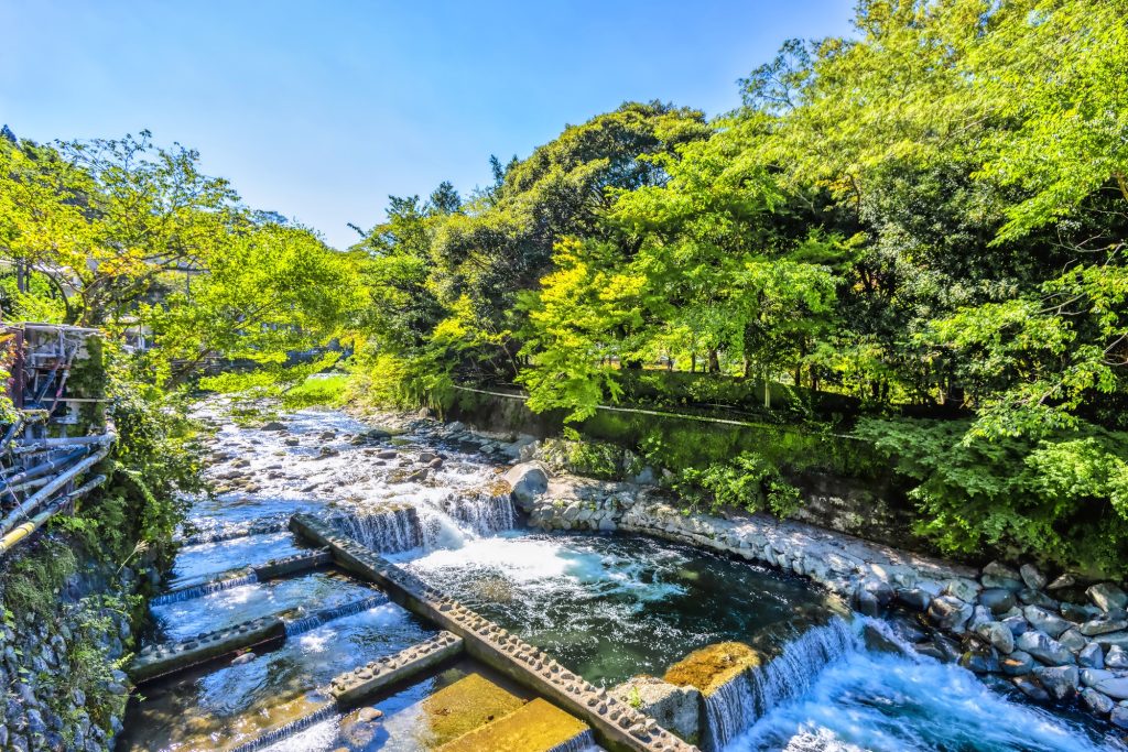 箱根湯本を流れる須雲川
